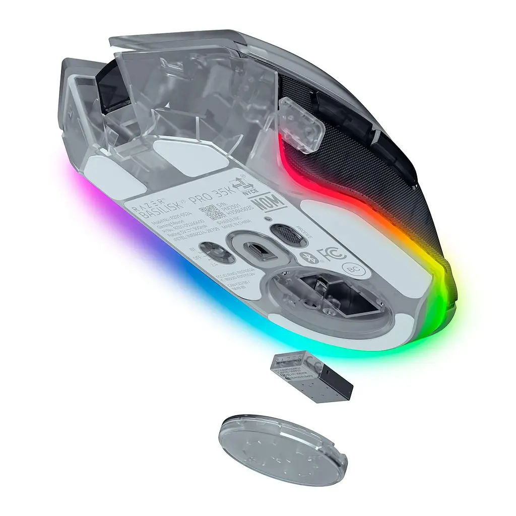 Мышь Razer Basilisk V3 Pro 35K Phantom White Edition (RZ01-05240400-R3G1) - фото 3