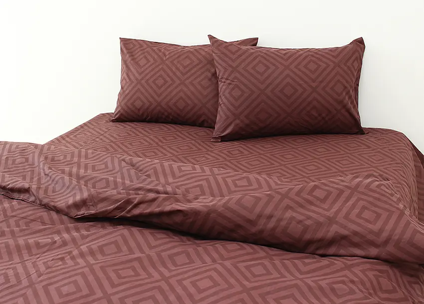 Постільна білизна (R128Brown) Євро TAG tekstil pbe0028289 - фото 2