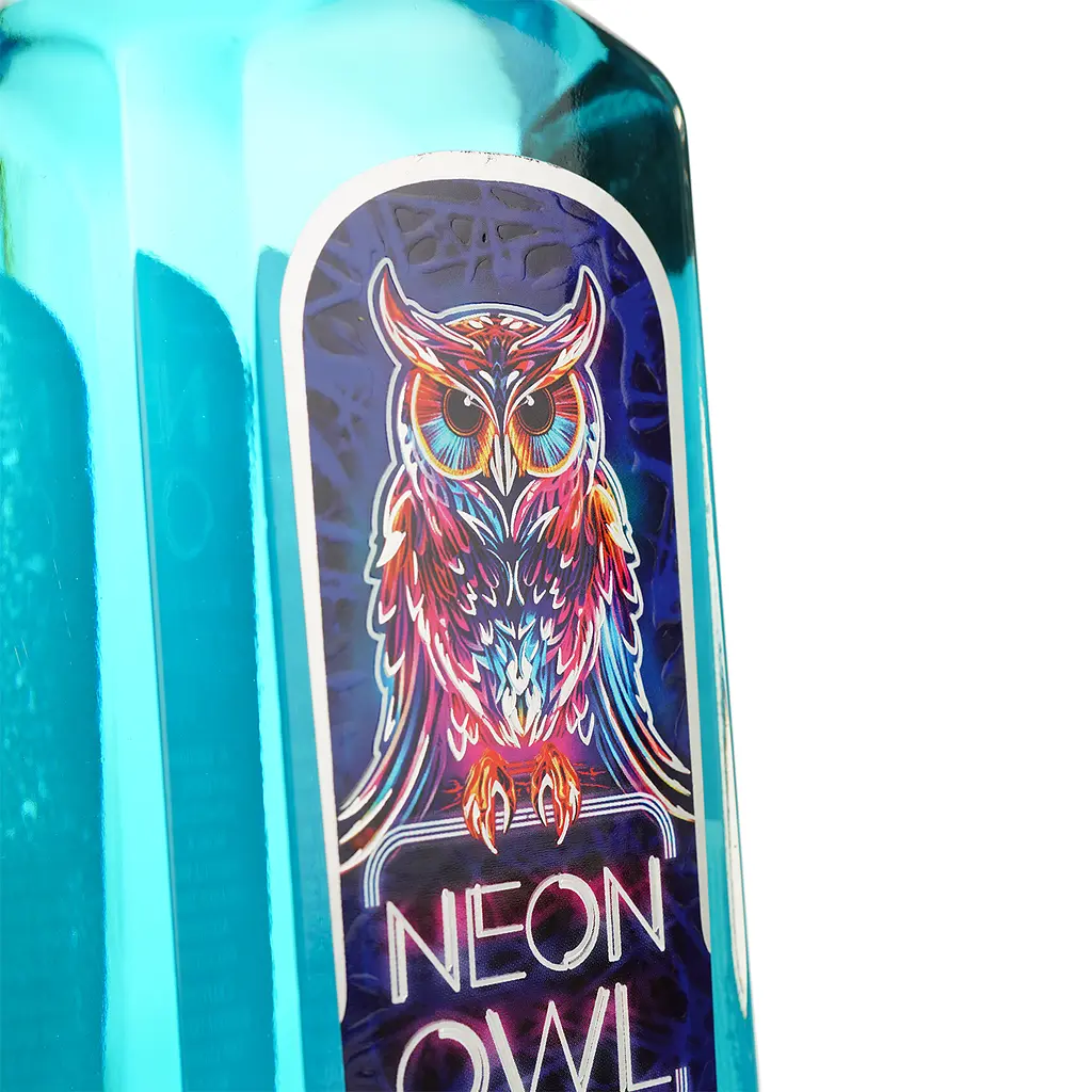 Джин Neon Owl Blue Curacao 37.5% 0.7 л - фото 6