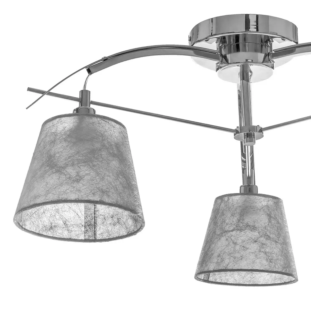 Люстра потолочная Brille с абажуром E14 40W CH (BKL-599C/3) - фото 2