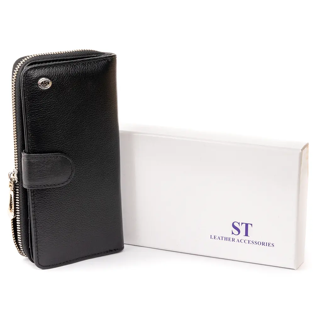 Кожаный женский кошелек ST Leather 19х9.5х2.5 см acs0016015 - фото 7