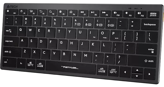 Клавіатура бездротова A4Tech Fstyler FBX51C Grey - фото 2