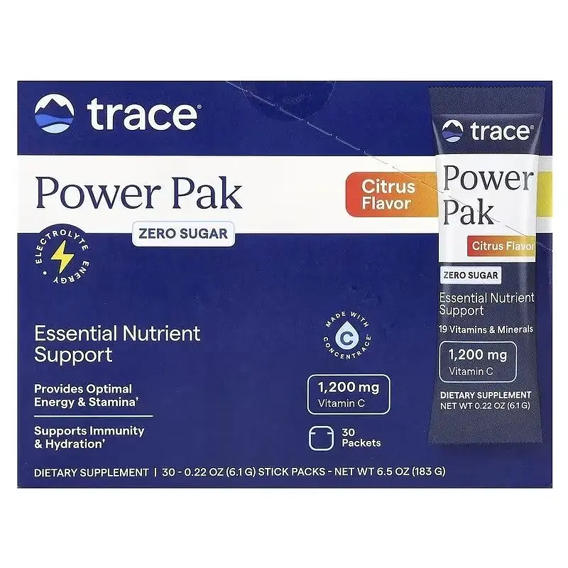 Електроліти Trace Power Pak без цукру цитрусовий смак 30 пакетів по 6.1 г