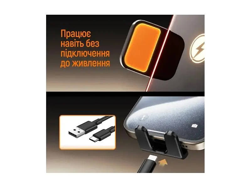 Автомобільний тримач для смартфона ColorWay Ultra-mini Wireless Charger 15W Black (CW-CHAW069Q-BK) - фото 7