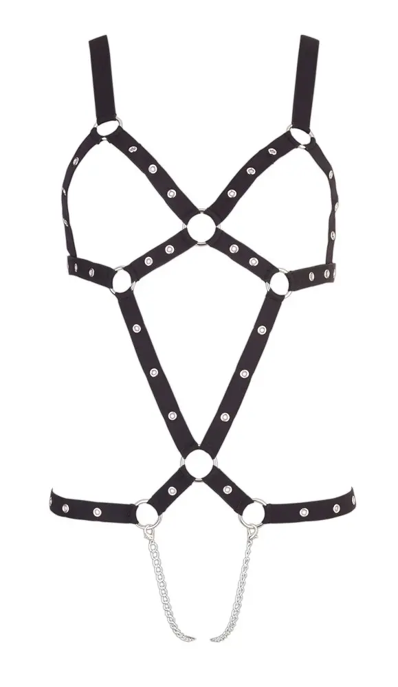 Боді для бондажу Bad Kitty BK Strap Body, S-L (чорний) - фото 2