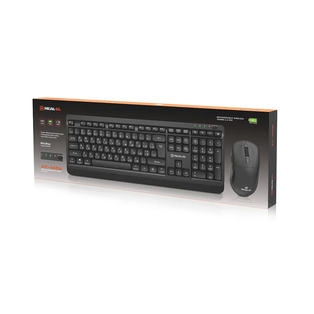 Комплект REAL-EL KIT-555W Wireless Black (EL123100056) - фото 9