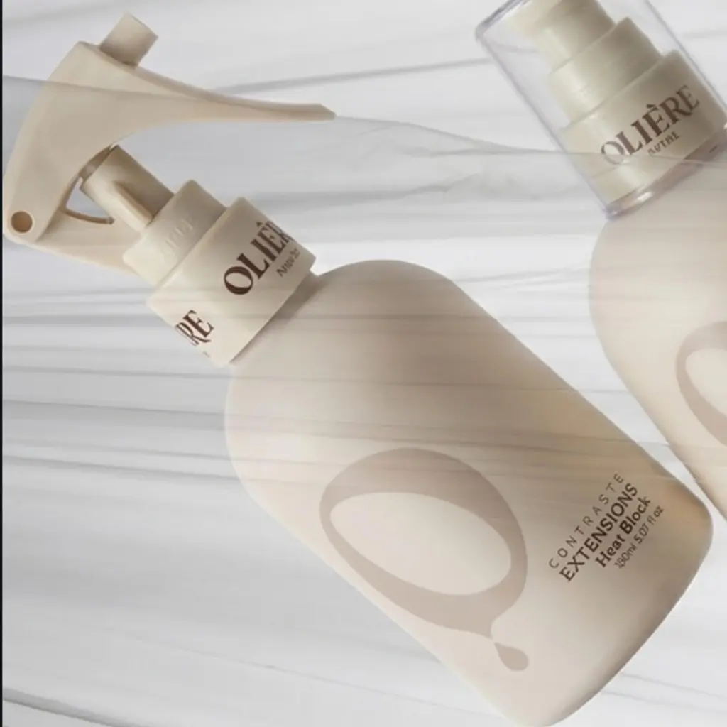 Спрей термозахист нарощеного волосся OLIE'RE PARIS Contraste Heat Protection Spray for Hair Extensions 150 мл - фото 2