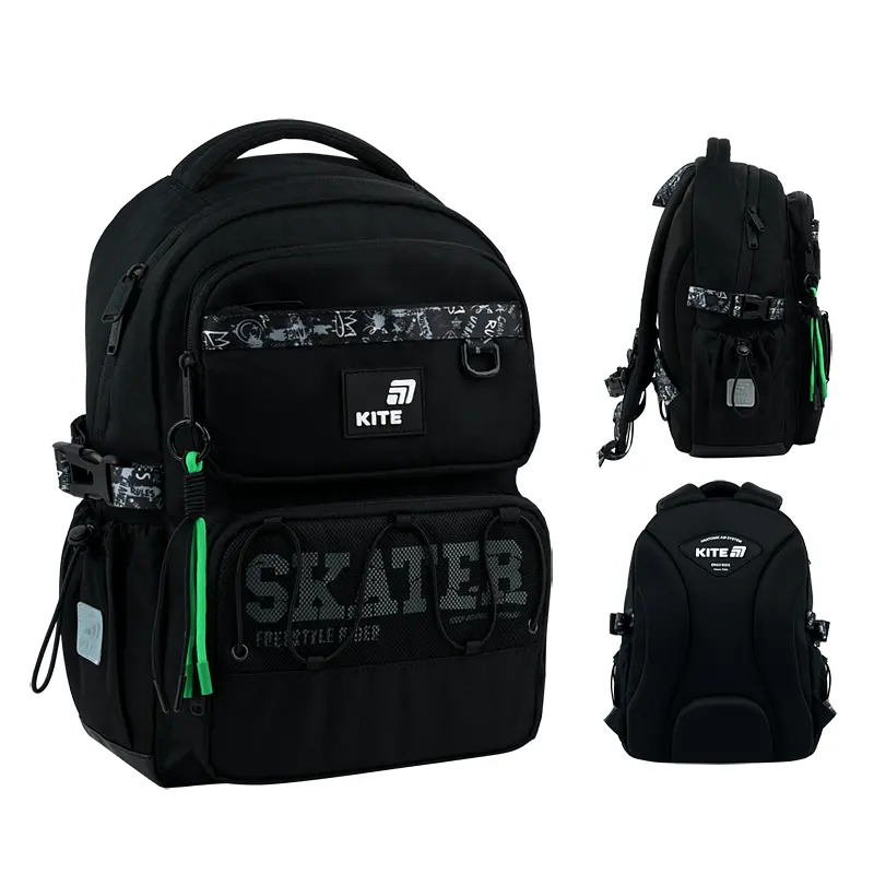 Рюкзак для початкової школи Kite Education 1022 Skater Чорний (K26-1022M-2) - фото 2