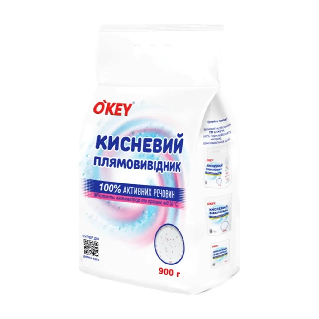 Засіб для видалення плям O'KEY Кисневий 100% 900 г (4820049384253)