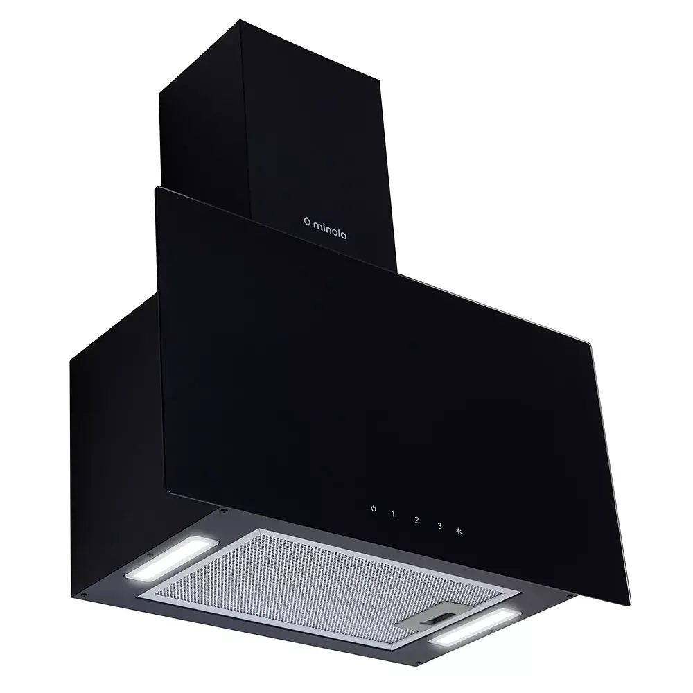 Вытяжка декоративная наклонная Минола HVS 6444 BL 800 LED - фото 3