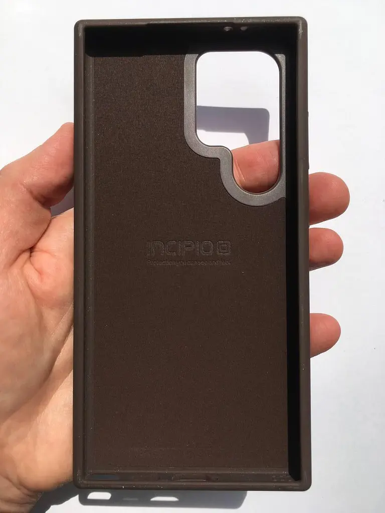 Протиударний оригінальний шкіряний чохол для Samsung Galaxy S24 Ultra Incipio Protective Leather Case Brown - фото 7