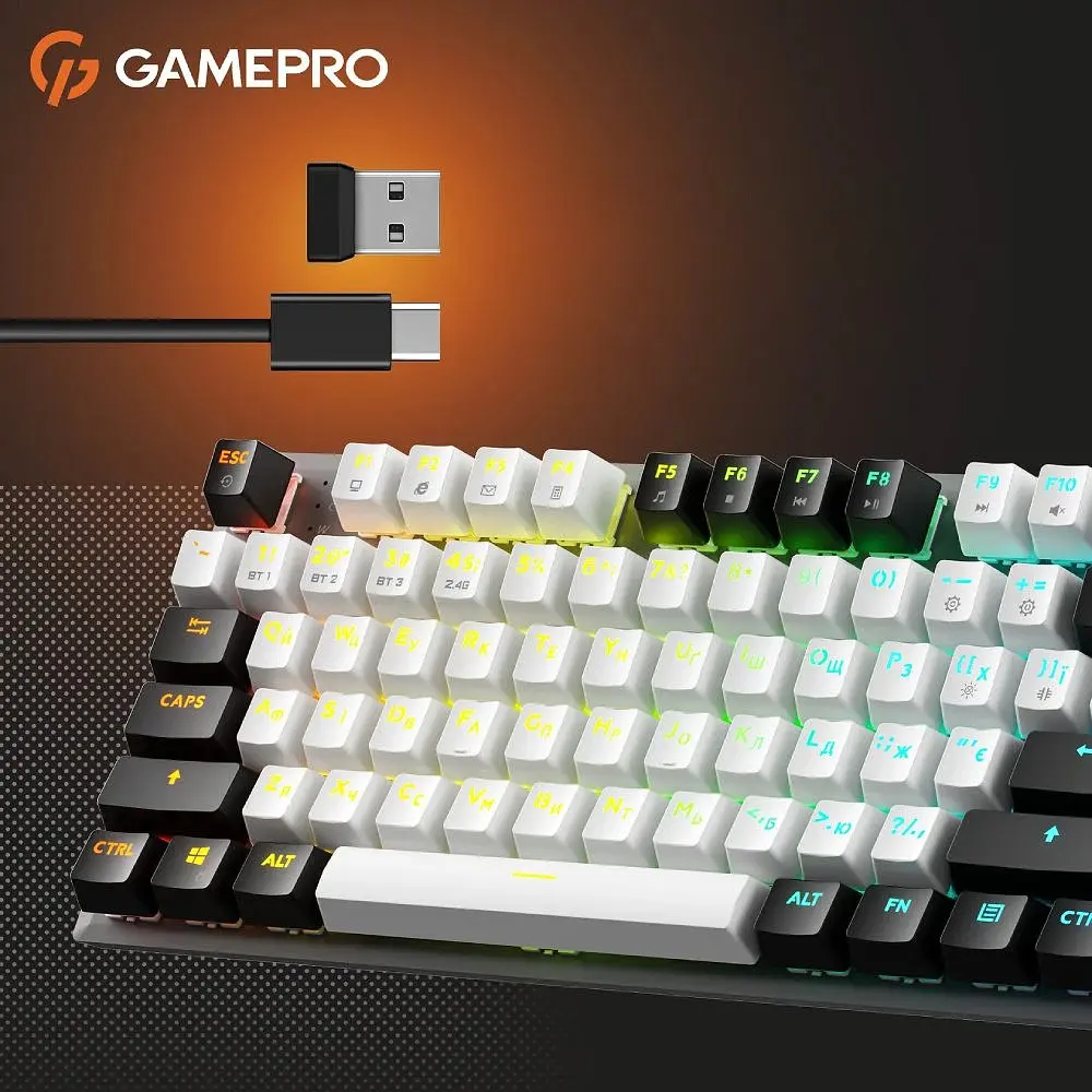 Bluetooth Клавіатура GamePro Genesis Joker Pro (MK124G Pro) UA - фото 7