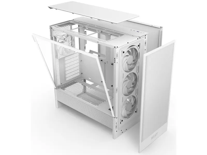 Корпус NZXT H5 Flow RGB White (CC-H52FW-R1) - фото 4