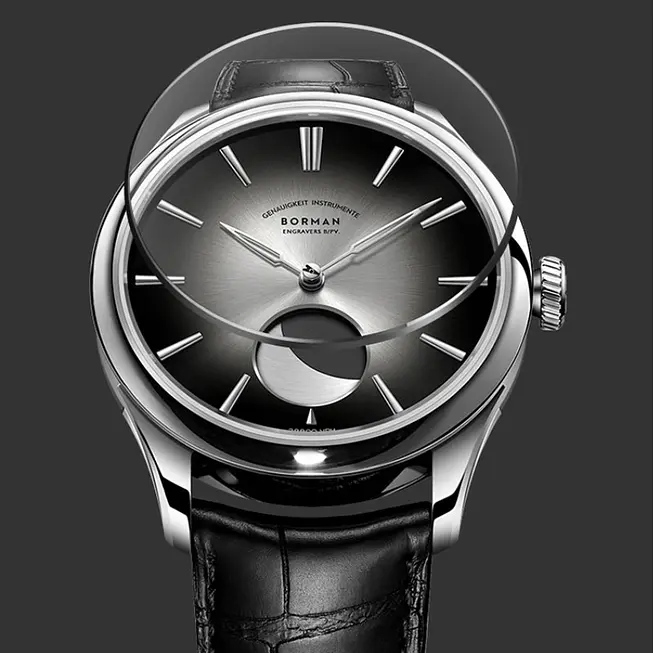 Наручний годинник чоловічий Borman Aristocrate Сріблястий (2732) - фото 4