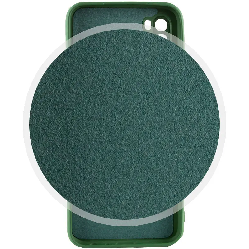 Чохол TPU Getman Liquid Silk Full Camera для Xiaomi Redmi Note 8T Зелений / Dark green - фото 3