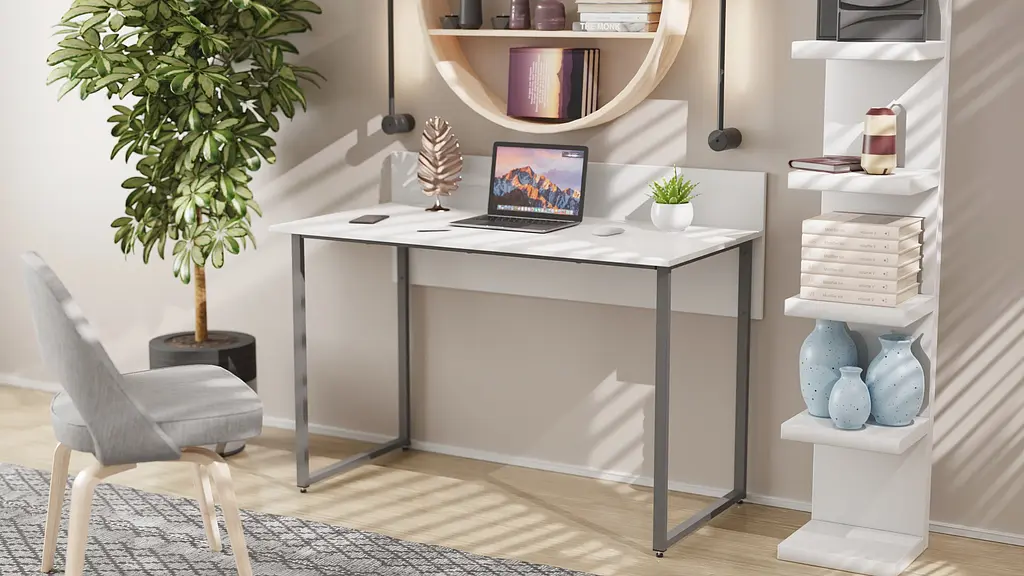 Компьютерный стол Ferrum-decor Скай 75x140x60 серый ДСП Белый 16мм (FRD-101551) - фото 5