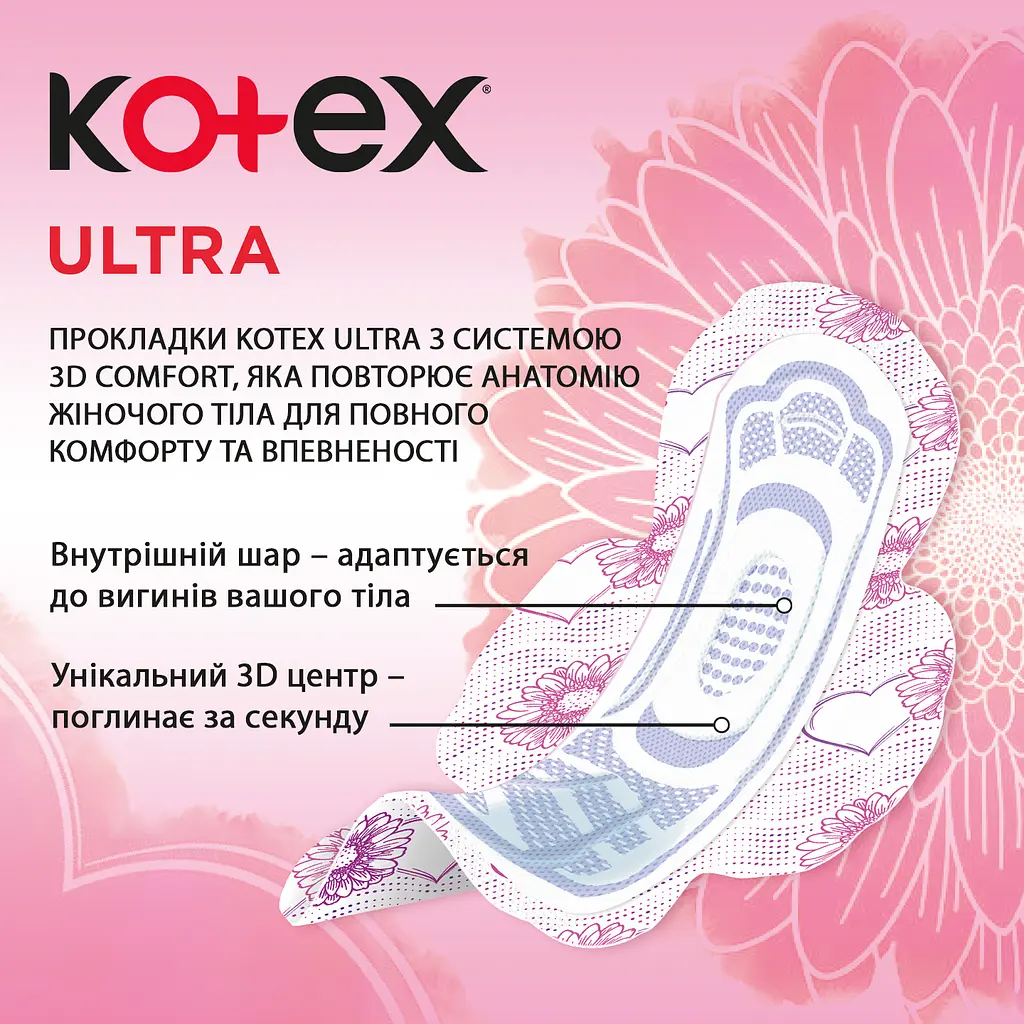 Гігієнічні прокладки Kotex Ultra Dry Super Duo 32 шт. (2 п. x 16 шт.) - фото 2
