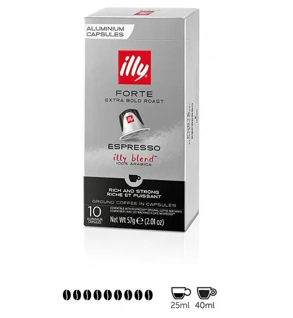 Набор кофе в капсулах ILLY Espresso Forte 100 капсул (10 п. х 10 шт.) - фото 5