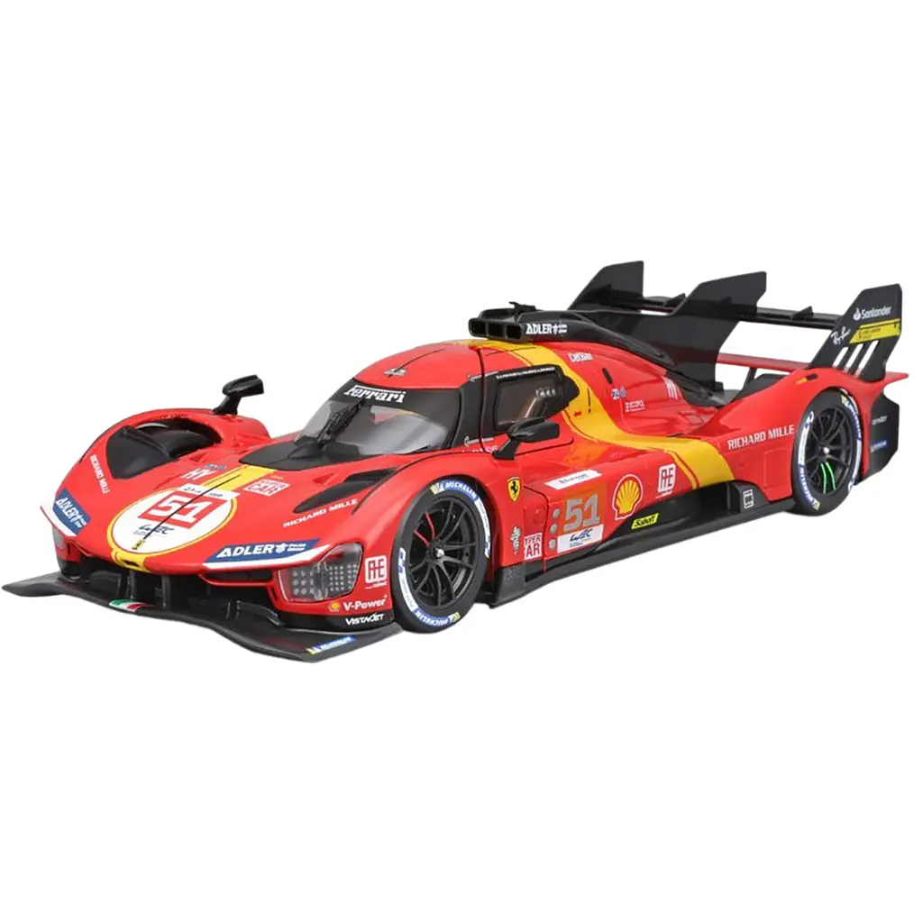 Автомодель Bburago Ferrari 499P LMH 1:24 красно-черная (18-26309) - фото 1