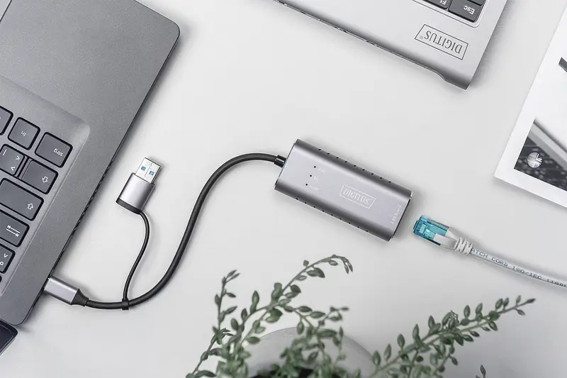 Адаптер Digitus USB-C/USB 3.0 - 2.5 Gbps Ethernet teh0018487 - фото 3