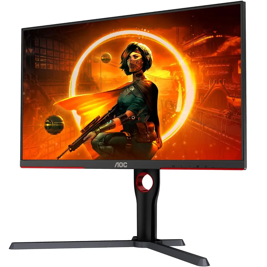 Монитор TFT 27" AOC Q27G3XMN/BK, MiniLED QHD IPS, 180Hz, 1ms, 2xHDMI, DP, HAS, Pivot, черно-красный (Q27G3XMN/BK) - фото 10