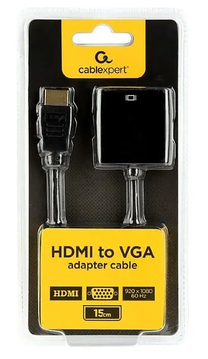 Переходник Cablexpert HDMI - VGA 0,15 м Black (A-HDMI-VGA-04) - фото 3