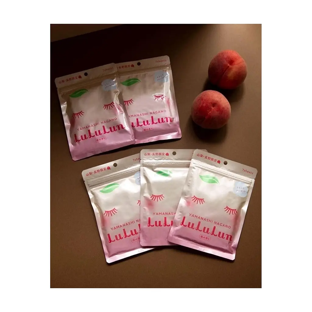 Маска для обличчя Lululun Premium Face Mask Персик з Яманасі 7 шт (4582305065916) - фото 3