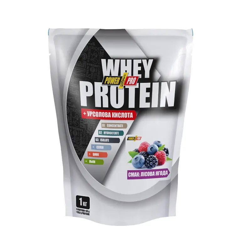 Протеїн Whey Protein, 1 кг Лісові ягоди Power Pro fit0013214 - фото 2