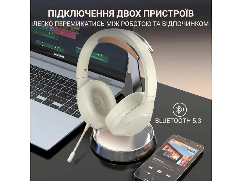 Навушники з мікрофоном Fifine X3 White (X3W) - фото 10