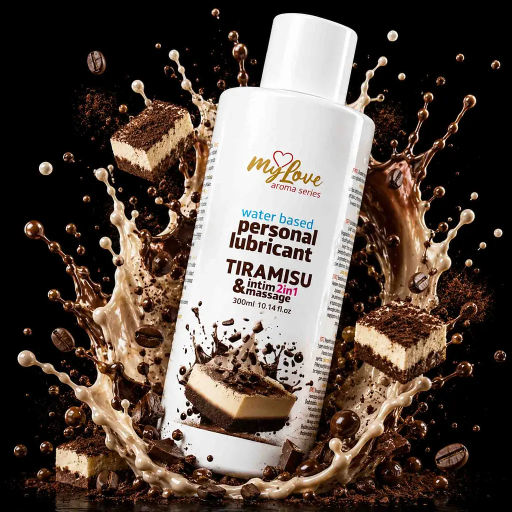 Лубрикант MyLove Aroma Series IntimMassage 2in1 Tiramisu, 300 мл - фото 2