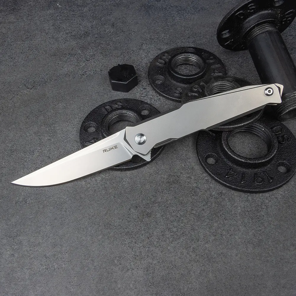 Ніж складаний туристичний Ruike P108-SF, (8.8 см) 14C28N / 3cr14n сірий - фото 13