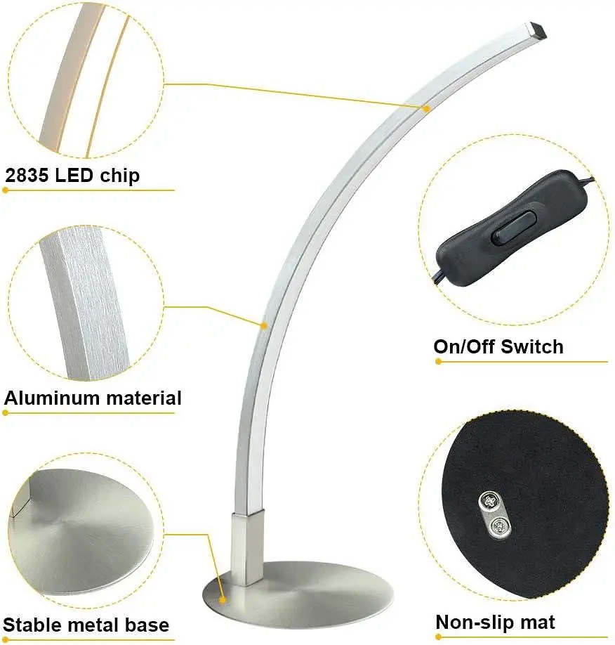 Настольная лампа Eye Care Depuley 6W Arc Type LED 3000K Теплый белый - фото 2