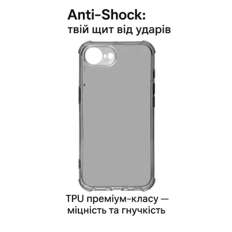 Чохол до мобільного телефона BeCover Anti-Shock Apple iPhone 17e Grey (715145) - фото 5