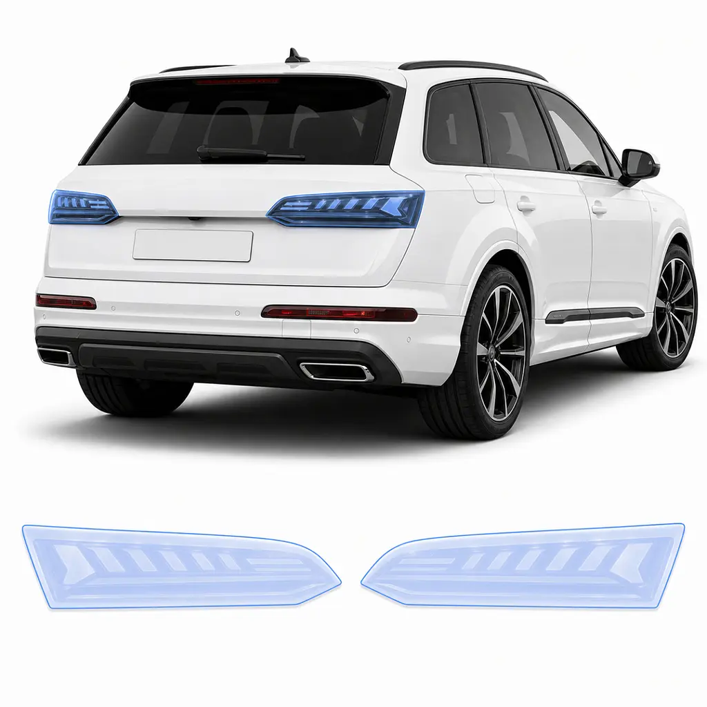 Антигравійна захисна бронеплівка за лекалами для Audi Q7 4M second facelift 2024- задні ліхтарі стопи