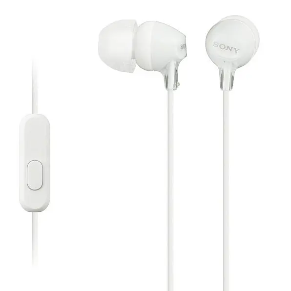 Навушники In-ear MDR-EX15AP 3.5 mini-jack, Mic, Білий Sony teh0019130 - фото 2