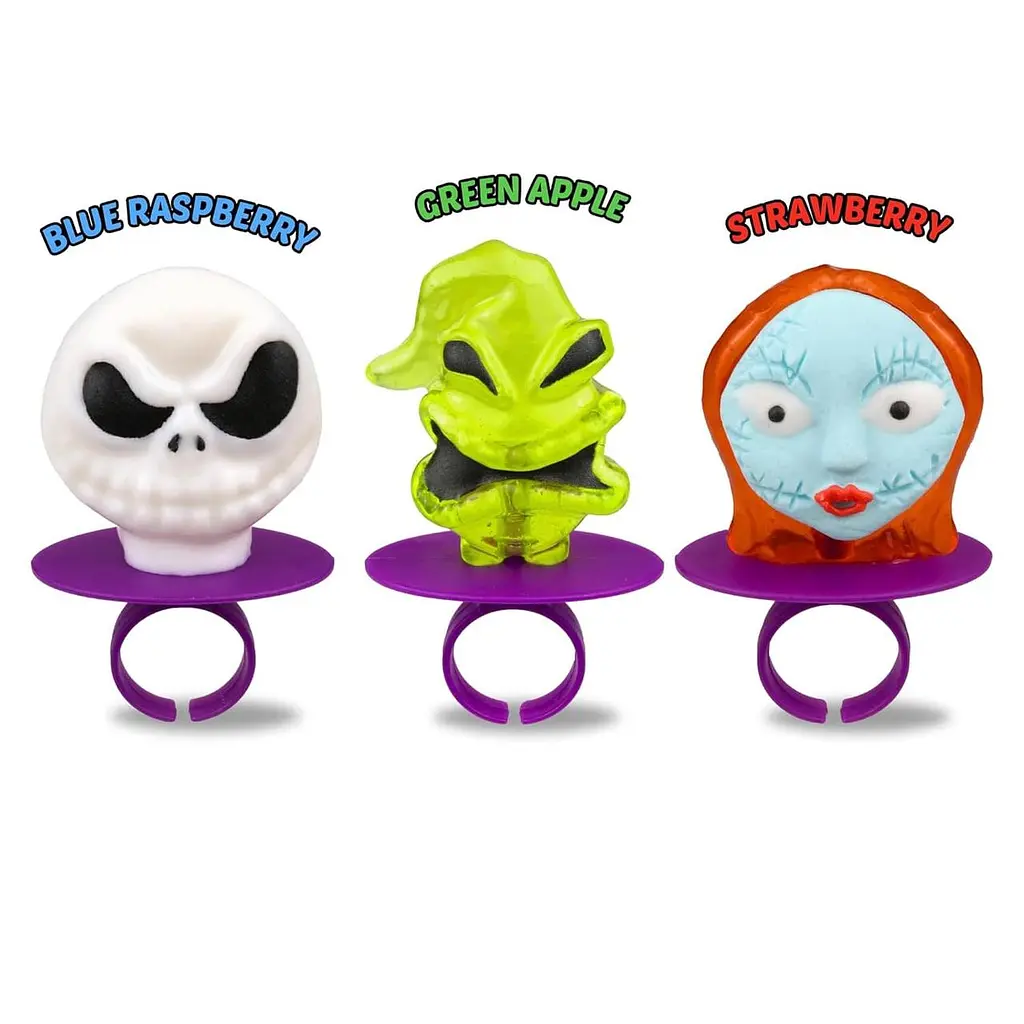 Льодяники-кільця The Nightmare Before Christmas Lollipop Rings Halloween 18шт, 216г - фото 2