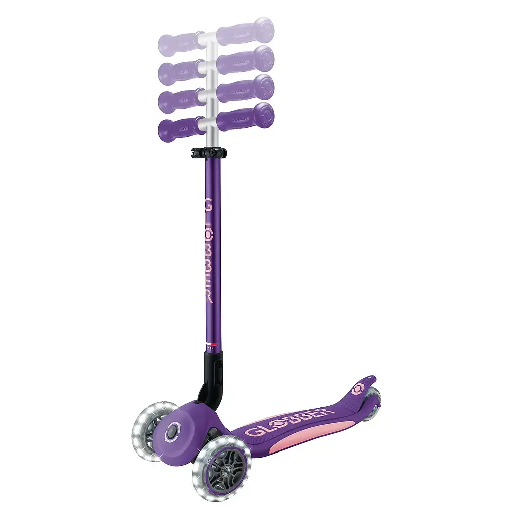 Самокат Globber серії Elite Lights фіолетово-рожевий Колеса з підсвічуванням (439-603-3) - фото 8