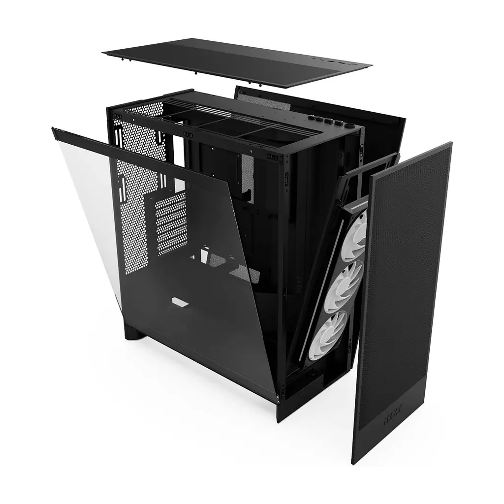 Корпус для ПК NZXT H7 Flow All Black (CM-H72FB-01) - фото 2