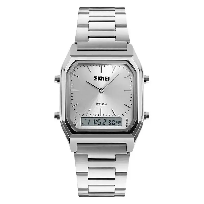 Наручные мужские часы Skmei 1220 Tango Серебристые - фото 2