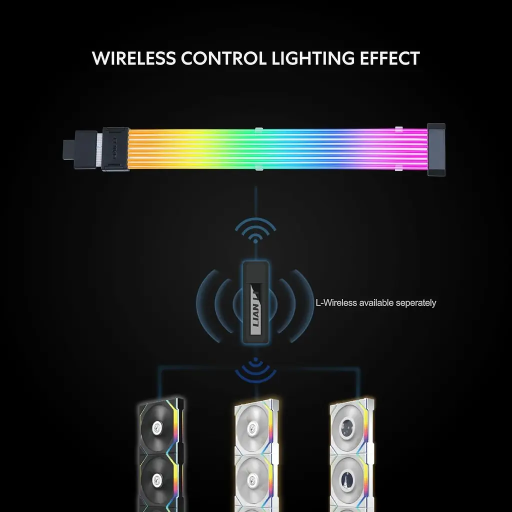 Кабель для ПК світлодіодний Lian Li STRIMER WIRELESS 16-8, PW16-81W (G89.PW16-81W.00) - фото 7