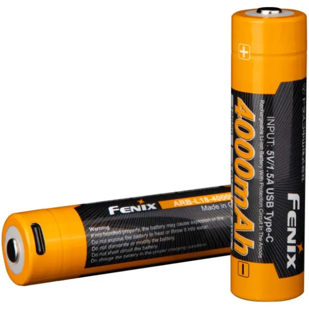 Акумуляторна батарея Fenix ARB-L18-4000U 18650 4000 mAh Type-C - фото 5