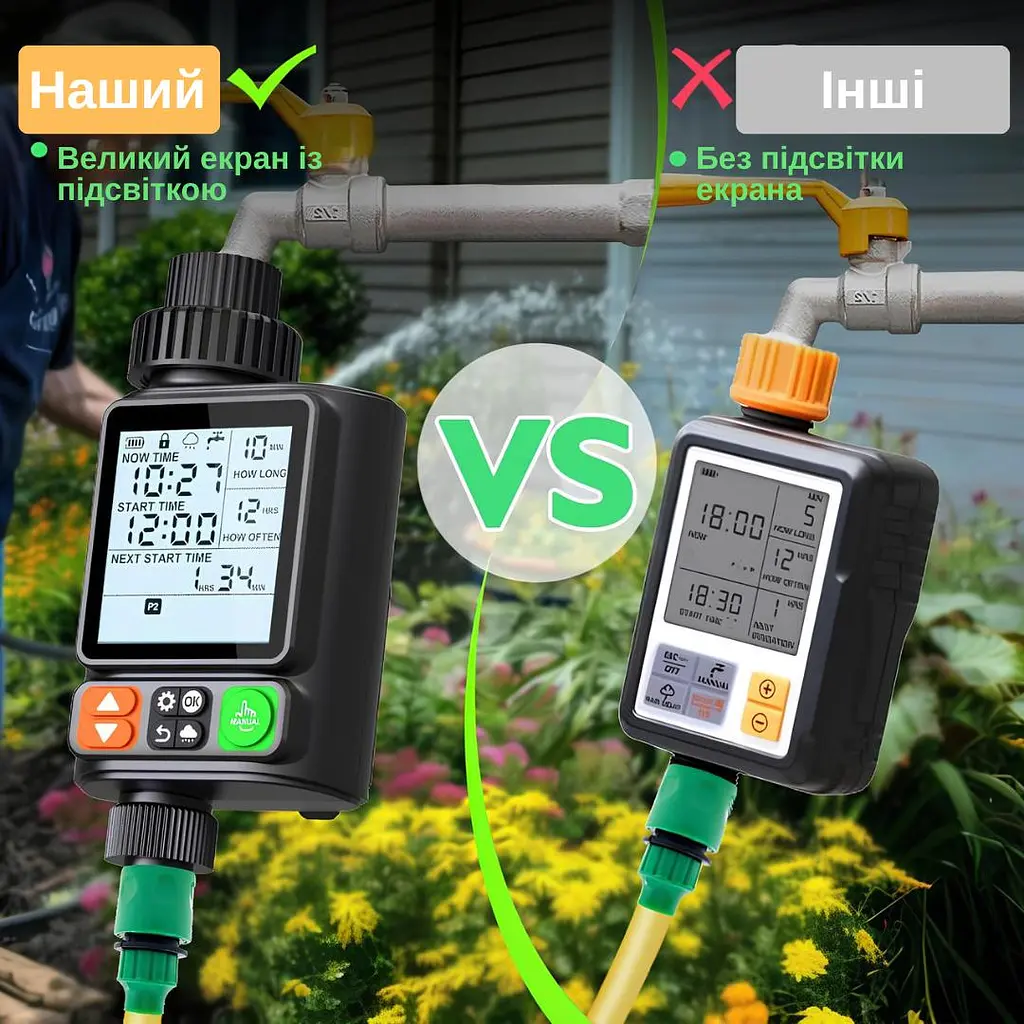 Программируемый таймер подачи воды XON WaterTimer X344 для полива (XWTDCS312401B 3497) Черный - фото 8