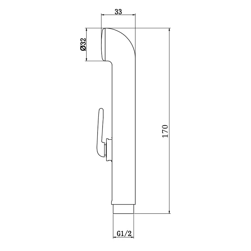 Лійка для гігієнічного душу Q-tap Rucni QTCRMA021 - фото 3