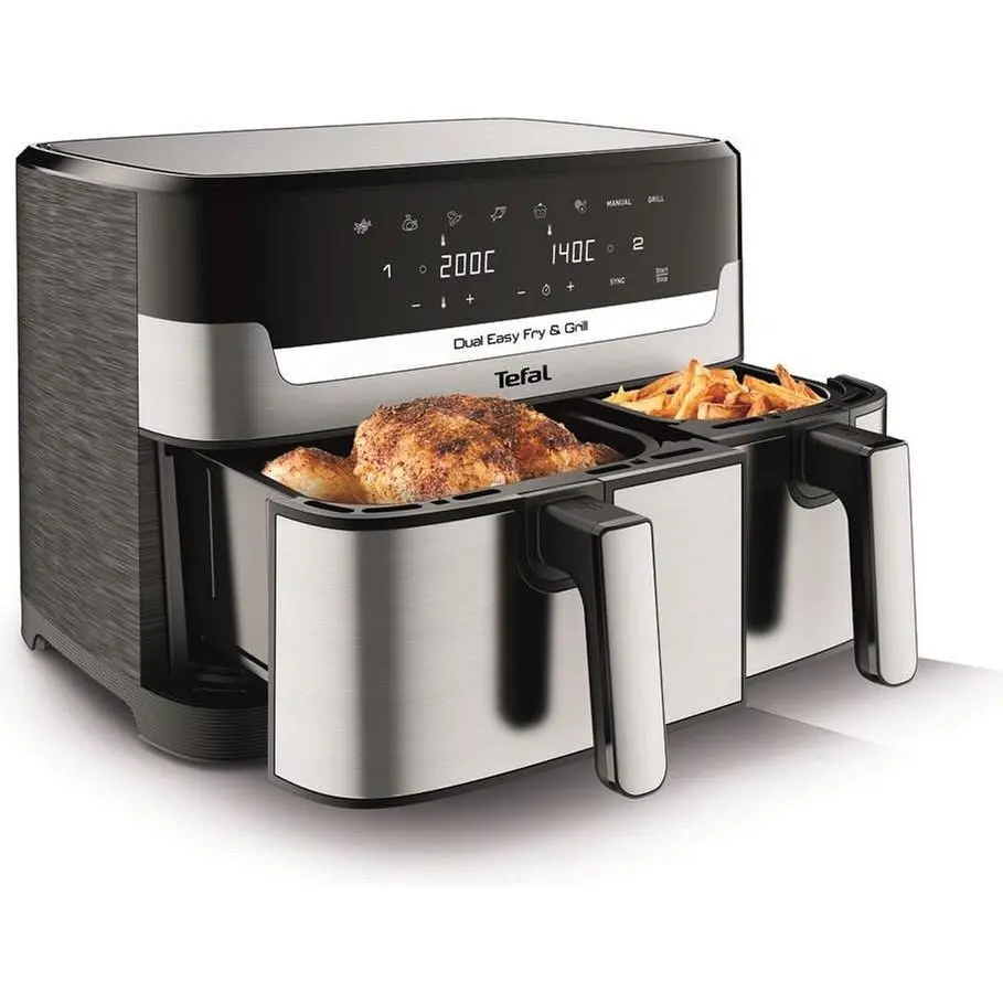 Мультипіч (аерофритюрниця) Tefal Dual Easy Fry & Grill Air Fryer EY905D10 - фото 10