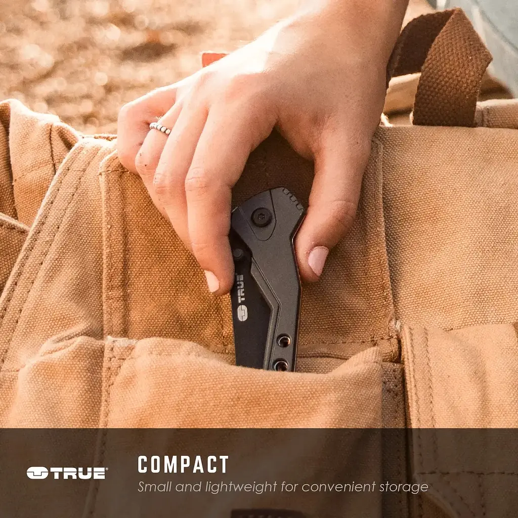 Нож складной True Utility True Trueblade Черный - фото 5