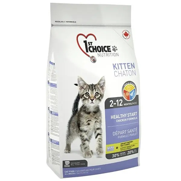 Сухий суперпреміум корм 1st Choice Kitten Healthy Start Фест Чойс для кошенят, Курка 10 кг (ФЧККН10)