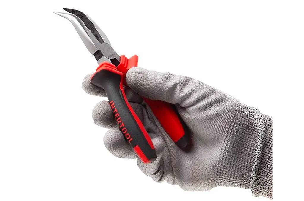 Довгогубці вигнуті Intertool 160 мм фосфат NT-0146 - фото 5