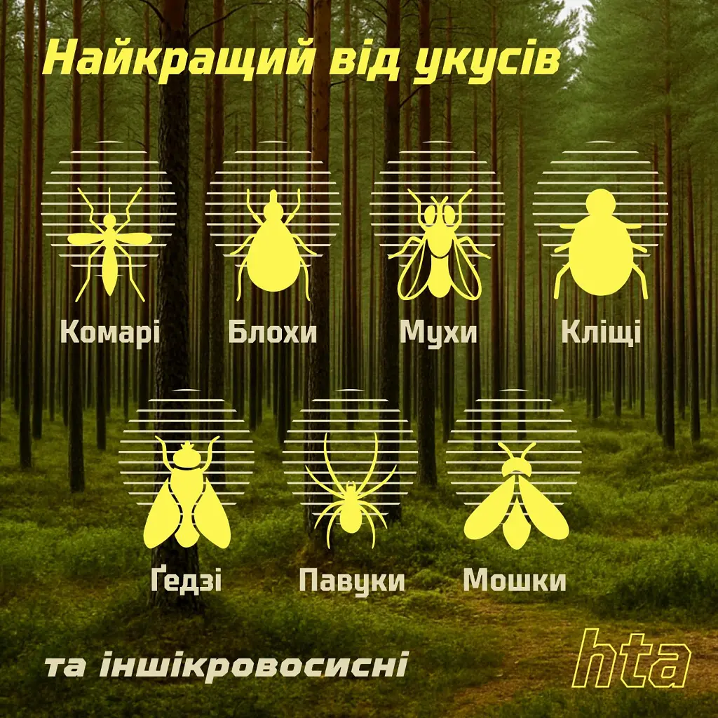 Спрей від комах HTA Extreme Deet 30% 200 мл (4820159543601) - фото 5