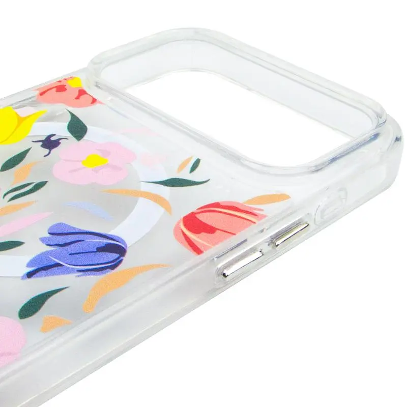 TPU+PC чохол Clear Garden with MagSafe для Apple iPhone 17 Pro (6.3) Tropical Art - фото 4