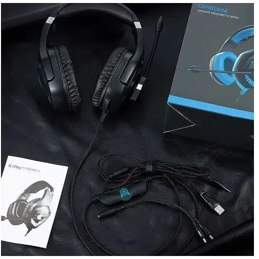 Навушники Onikuma Gaming with LED K1 Pro чорні - фото 10